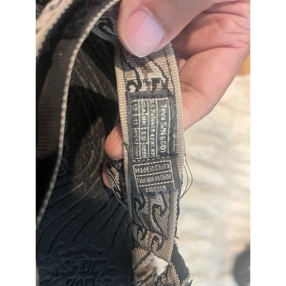 Teva Sandals - Used - Terradactyl Black with Patterned Straps - Size 12 - Picture 6 of 6